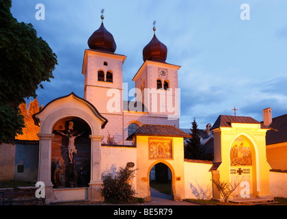 Chiesa Christus Salvator und Allerheiligen, Cristo Salvator e di tutti i santi, Millstatt, in Carinzia Austria, Europa Foto Stock