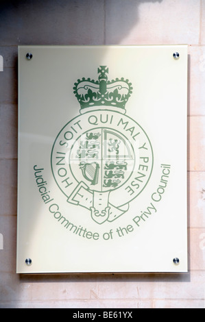 La Corte Suprema ha segno per il Comitato Giudiziario del Consiglio Privy Londra Foto Stock