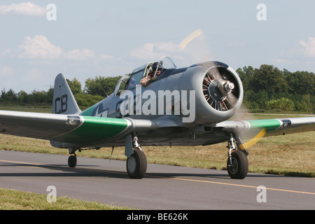 North American T-6 a Louisa county, airshow Louisa ,Virginia Foto Stock