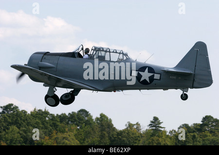 North American T-6 aereo, Louisa, Virginia Foto Stock