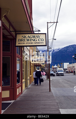 Skagway Brewing Company, Skagway, Alaska, STATI UNITI D'AMERICA Foto Stock