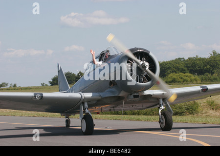 North American T-6 aereo, Louisa, Virginia Foto Stock