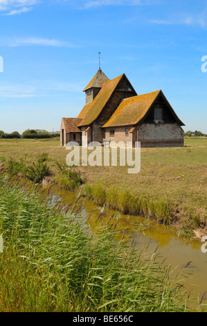 Fairfield Chiesa Romney Marsh Kent England Regno Unito Foto Stock