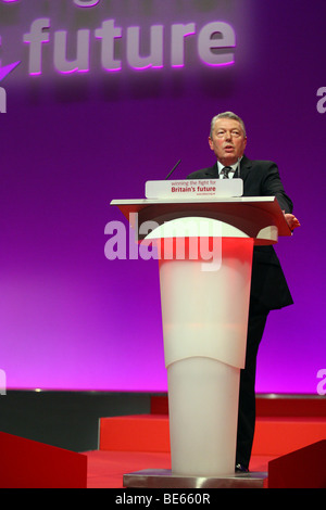 ALAN JOHNSON MP IL SEGRETARIO DI STATO PER LA SALUTE 24 settembre 2008 Manchester Central Manchester Inghilterra England Foto Stock