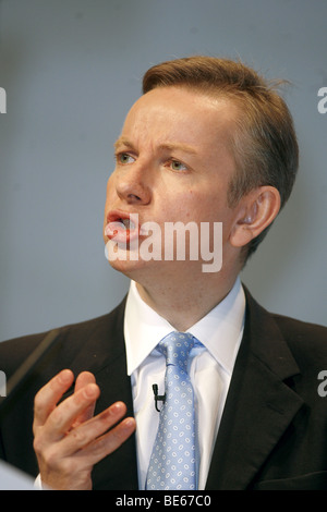 MICHAEL GOVE MP OMBRA SEGRETARIO PER L EDUCAZIONE 30 settembre 2008 CPI BIRMINGHAM INGHILTERRA Foto Stock
