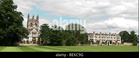 Merton College di Oxford dal Broadwalk Foto Stock