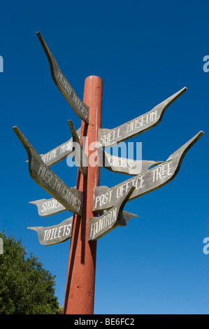 Cartello, Bartholomeu Dias Maritime Museum, Mosselbay, Sud Africa Foto Stock