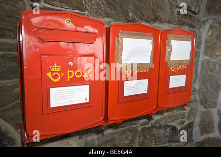 Più a nord le caselle postali in Europa, che si trova presso il centro visitatori a Capo Nord Europa il punto più settentrionale. Foto Stock