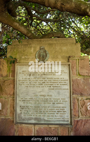 Post office tree, Bartholomeu Dias Maritime Museum, Mosselbay, Sud Africa Foto Stock