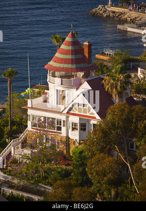 AVALON, CA, Stati Uniti d'America - Holly Hill House, costruito da Pietro Gano, sull isola di Santa Catalina Foto Stock