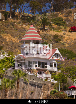 AVALON, CA, Stati Uniti d'America - Holly Hill House, costruito da Pietro Gano, sull isola di Santa Catalina Foto Stock