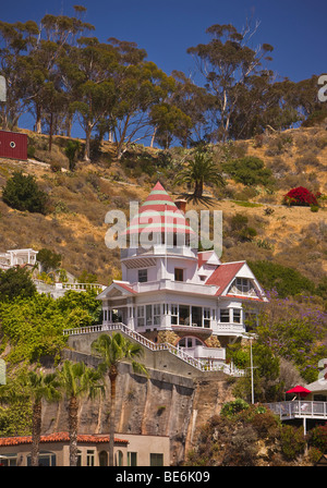 AVALON, CA, Stati Uniti d'America - Holly Hill House, costruito da Pietro Gano, sull isola di Santa Catalina Foto Stock