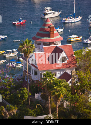 AVALON, CA, Stati Uniti d'America - Holly Hill House, costruito da Pietro Gano, sull isola di Santa Catalina Foto Stock