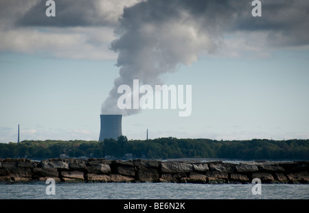 Nine Mile punto stazione nucleare, Oswego, NY, STATI UNITI D'AMERICA. Foto Stock