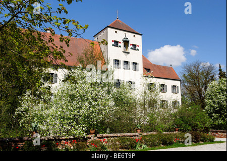 Castello superiore del tedesco Reichsfreiherren von mente scelta, Arnstorf, Bassa Baviera, Baviera, Germania, Europa Foto Stock