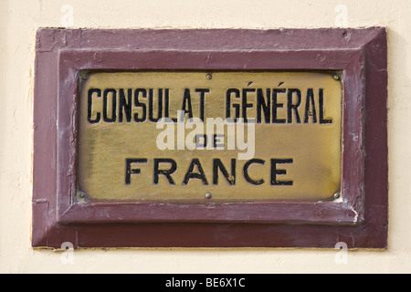 Consulat General de France a Pondicherry India Foto Stock