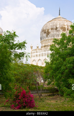 Baksh Hayath iniziata tomba in Qutb Shahi tombe in Golconda in Hyderabad India Foto Stock