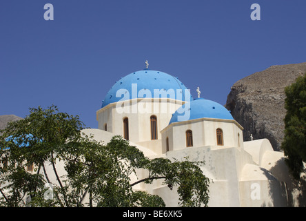 Monastero di Perissa Santorini grecia Foto Stock