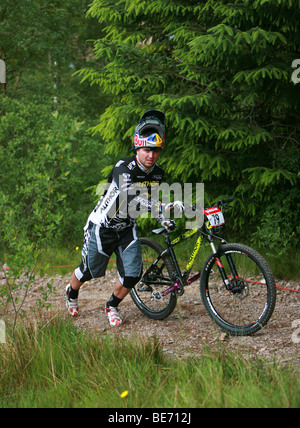 Michael Prokop in pratica per le UCI Fort William World Cup 09 Foto Stock