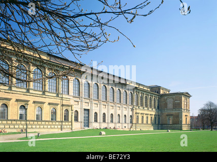 Alte Pinakothek, costruito 1826 al 1836 da L. Von Klenze, Monaco di Baviera, Germania, Europa Foto Stock