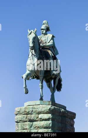 Un monumento di kaiser Guglielmo I di Prussia, Colonia, nella Renania settentrionale-Vestfalia, Germania, Europa Foto Stock