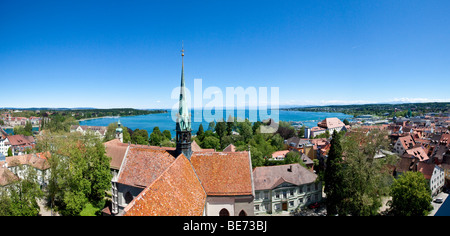 Affacciato sul centro storico di Costanza, il lago di Costanza sul retro, Baden-Wuerttemberg, Germania, Europa Foto Stock