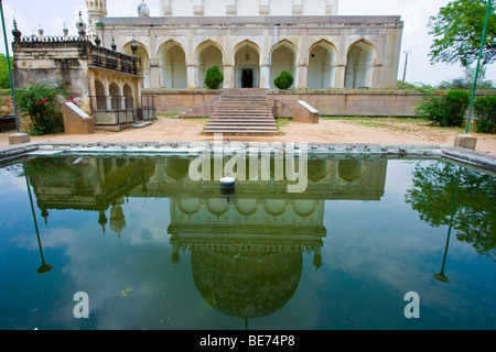 Baksh Hayath iniziata tomba in Qutb Shahi tombe in Golconda in Hyderabad India Foto Stock