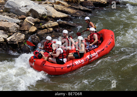 White Water Rafting sul fiume Ocoee in Polk County, Tennessee Foto Stock