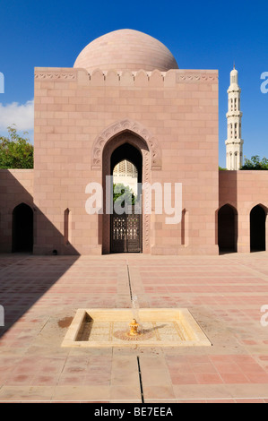 Sultan Qaboos Grande Moschea, Moscato, il sultanato di Oman, Arabia, Medio Oriente Foto Stock