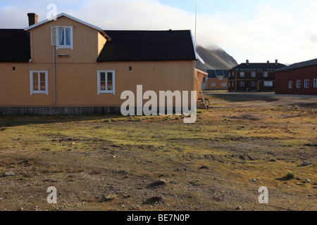 La ricerca scientifica internazionale in stazione in artico norvegese Isola delle Svalbard Foto Stock