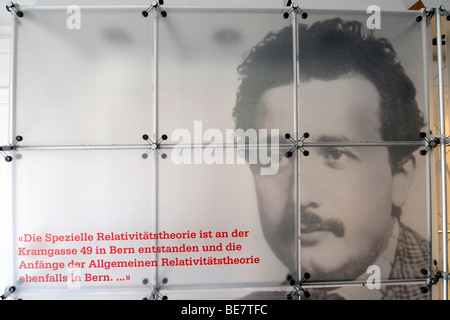 Interno della casa di Einstein a Berna, Svizzera, dove il famoso scienziato ha scoperto la sua famosa teoria della relatività. Foto Stock
