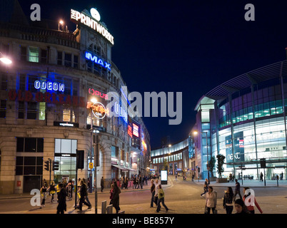 Il Printworks entertainment complex appena fuori Exchange Square nel centro della città, Manchester, Inghilterra Foto Stock