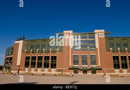 Famosa in tutto il mondo Lambeau campo la casa dei NFL Green Bay Packers in Green Bay Wisconsin Foto Stock