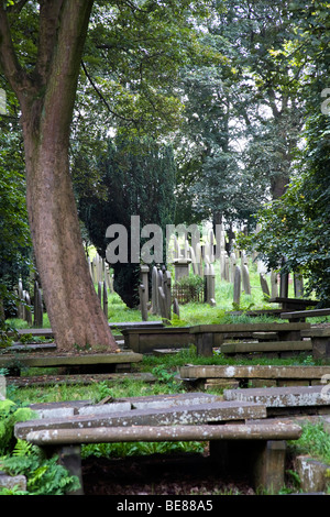 HAWORTH chiesa parrocchiale dove la famiglia di BRONTE sono sepolti Foto Stock