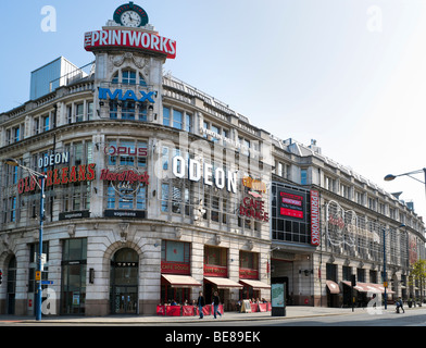 Il Printworks entertainment complex appena fuori Exchange Square nel centro della città, Manchester, Inghilterra Foto Stock