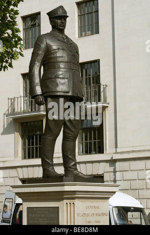 Londra Wladyslaw Sikorski statua Foto Stock