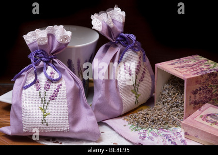 La lavanda per il tè di lavanda. Foto Stock