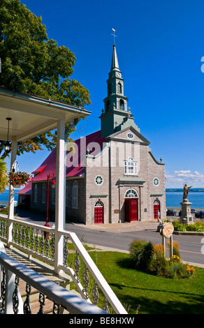 Chiesa di St Jean sull isola di Orleans provincia del Québec in Canada Foto Stock