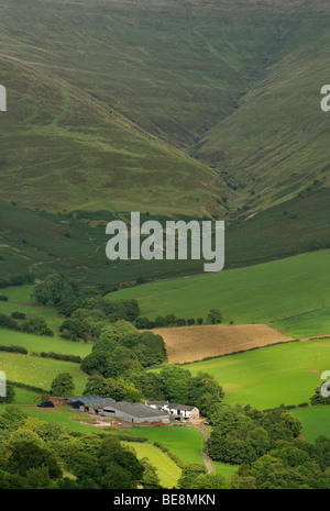 Welsh Hill Farm in Brecon Beacons Foto Stock