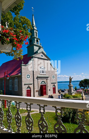 Chiesa di St Jean sull isola di Orleans provincia del Québec in Canada Foto Stock