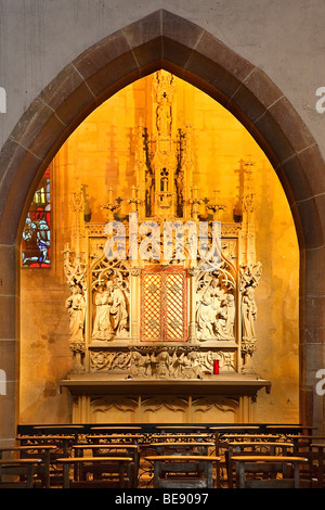 SAINT-MARTIN CHIESA DI COLMAR Foto Stock