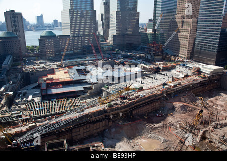 World Trade Center Sito in costruzione nella città di New York Foto Stock
