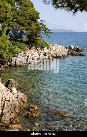 La Croazia. Isola di Rab. Suha Punta. Foto Stock