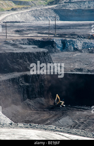 Attività minerarie del carbone in Wyoming Foto Stock