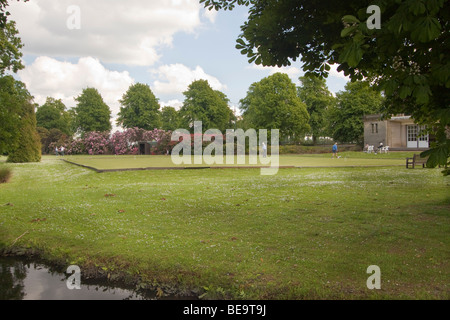 Nottingham University prato da croquet Foto Stock