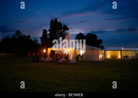 Marquee di notte Foto Stock