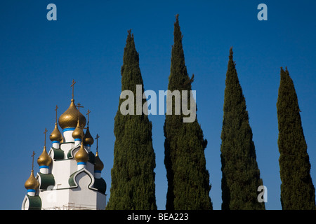 La trasfigurazione di Santa Chiesa Ortodossa Russa nei pressi di Western Ave, Los Angeles, California, Stati Uniti d'America Foto Stock