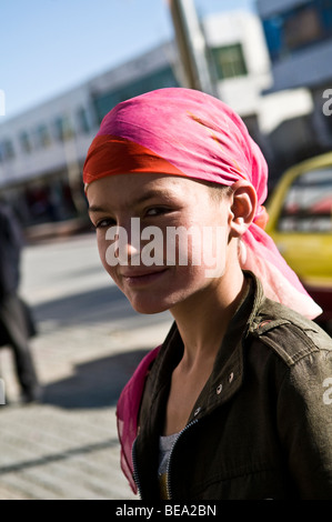 Ritratto di una bella ragazza tagika. Foto Stock