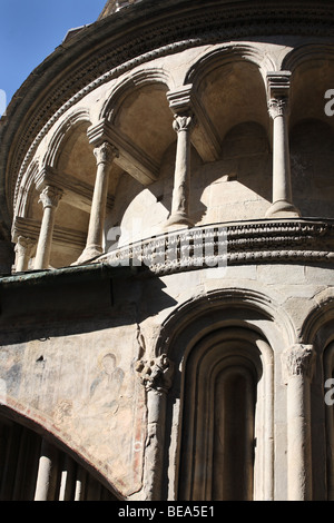 Dettaglio della Basilica di Santa Maria Maggiore a Bergamo Italia, Europa Foto Stock