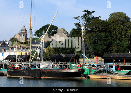 Douarnenez (29): Le port Rhu Foto Stock